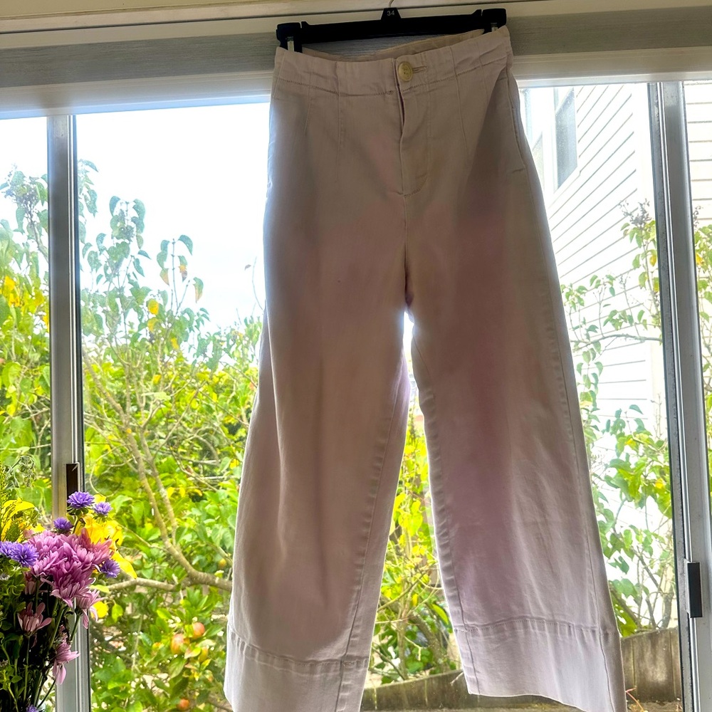 ANTHROPOLOGIE Pilcro Wide Leg Trousers Lavender Size 26